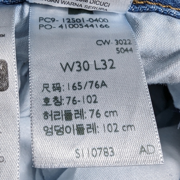 MEN'S Levis Premium Big E 501 Jeans Size W30 L32 (31)Medium Blue Wash Button Fly - Picture 8 of 16